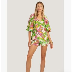 Trina Turk Sandia Silk Top small